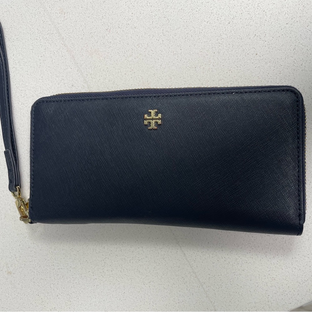 Blue Tory Burch Wallet Wristlet - Like New